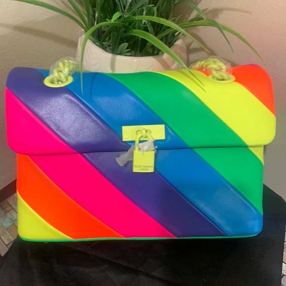 Kurt Geiger Handbags - - Kurt Geiger London Brixton Lock Leather Convertible Bag